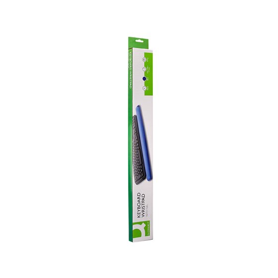 Reposamuñecas Q-Connect De Gel Para Teclado Color Azul 525X60X20 Mm