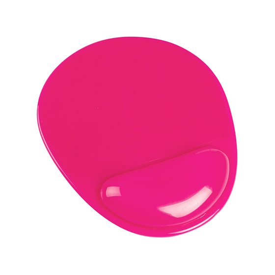 Alfombrilla Para Raton Q-Connect Reposamuñecas De Gel Pvc Color Rosa 210X245X20 Mm