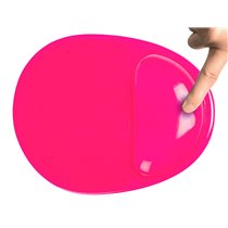 Alfombrilla Para Raton Q-Connect Reposamuñecas De Gel Pvc Color Rosa 210X245X20 Mm