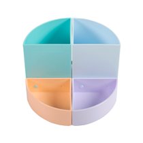 Organizador De Sobremesa Exacompta Aquarel The Quarter 4 Compartimentos Modulables Colores Pastel 120X120X83 Mm