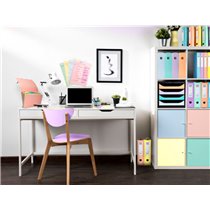 Organizador De Sobremesa Exacompta Aquarel The Quarter 4 Compartimentos Modulables Colores Pastel 120X120X83 Mm