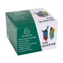 Organizador De Sobremesa Exacompta Aquarel The Quarter 4 Compartimentos Modulables Colores Pastel 120X120X83 Mm