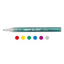 Rotulador Carioca Glitter Purpurina Punta 1 Mm Caja De 6 Unidades Colores Surtidos