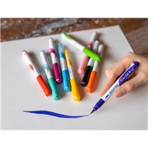 Rotulador Giotto Turbo Soft Brush Punta De Pincel Caja De 10 Unidades Colores Surtidos