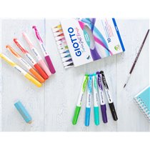 Rotulador Giotto Turbo Soft Brush Punta De Pincel Caja De 10 Unidades Colores Surtidos