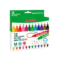 Rotulador Alpino Stamper Duo Caja De 12 Unidades Colores Surtidos