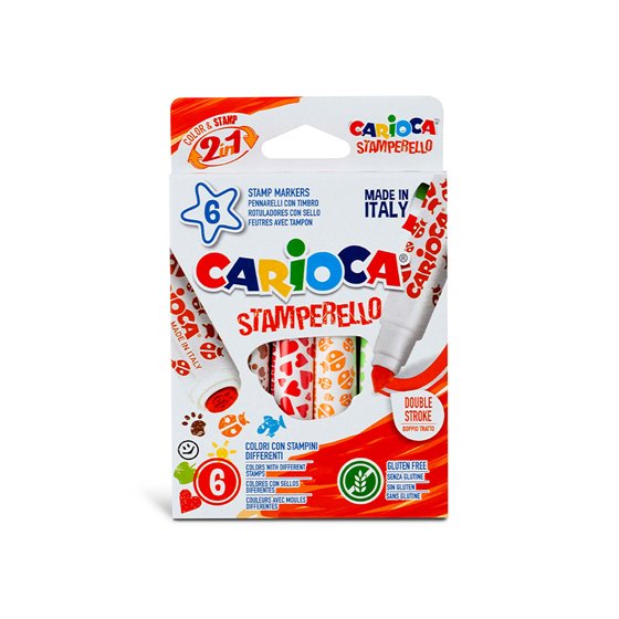 Rotulador Carioca Stamperello Caja 6 Unidades Colores Surtidos
