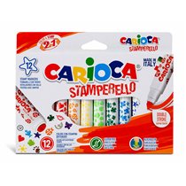 Rotulador Carioca Stamperello Caja 12 Unidades Colores Surtidos