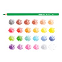 Lapices De Colores Carioca Tita Mina 3 Mm Tubo Metal 24 Colores Surtidos + Sacapuntas