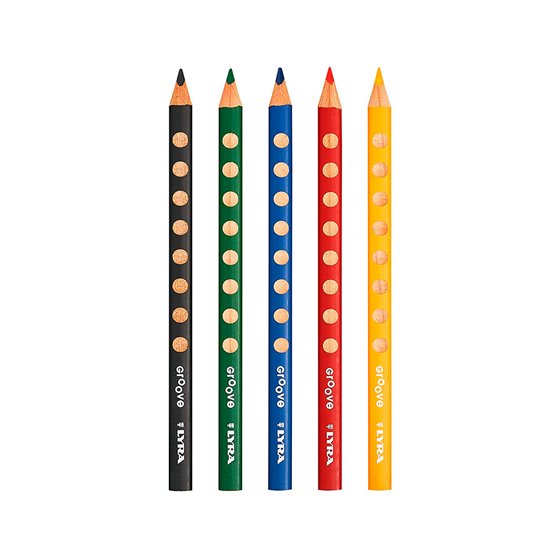 Lapices De Colores Lyra Groove Triangular Minas De 4,25 Mm Caja De 5 Unidades Colores Surtidos