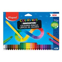 Lapices De Colores Maped Color Peps Infinity Caja De 24 Colores Surtidos