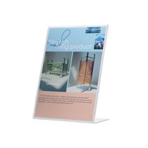 Expositor Sobremesa Q-Connect Con Forma De L Metacrilato Tamaño 213X300 Mm