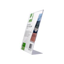 Expositor Sobremesa Q-Connect Con Forma De L Metacrilato Tamaño 213X300 Mm