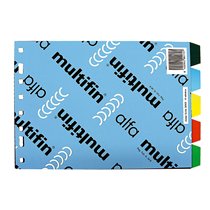 Separador Multifin 3003 Plastico Cuarto Apaisado 5 Pestañas