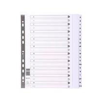 Separador Exacompta Cartulina Blanca A-Z Juego De 20 Separadores Din A4 11 Taladros