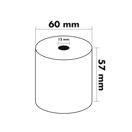 Rollo Sumadora Termico Q-Connect 57 Mm Ancho X 60 Mm Diametro Sin Bisfenol A Papel De 70 G/M2