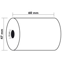 Rollo Sumadora Exacompta Termico 60 Mm X 47 Mm 55 G/M2