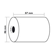 Rollo Sumadora Exacompta Safe Contact Termico 57 Mm X 46 Mm 55 G/M2