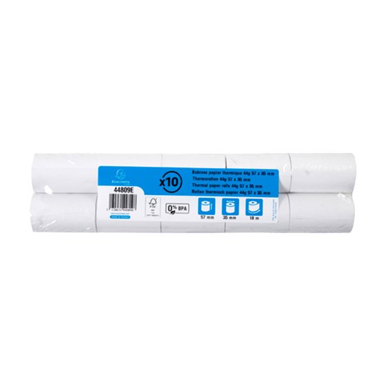 Rollo Sumadora Exacompta Safe Contact Termico 57 Mm X 35 Mm 44 G/M2