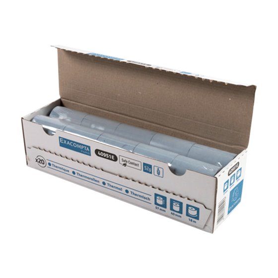 Rollo Sumadora Exacompta Safe Contact Termico 57 Mm X 40 Mm 52 G/M2
