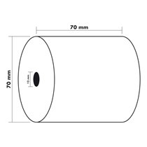 Rollo Sumadora Exacompta Electro Offset 70 Mm X 70 Mm 60 G/M2