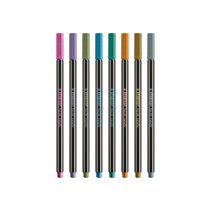 Rotulador Stabilo Punta De Fibra Pen 68 Metallic Estuche Plastico De 8 Unidades Colores Surtidos