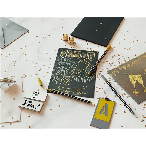 Rotulador Stabilo Punta De Fibra Pen 68 Metallic Estuche Plastico De 8 Unidades Colores Surtidos