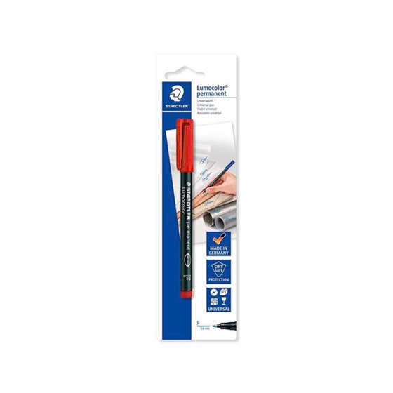 Rotulador Staedtler Lumocolor Retroproyeccion Punta De Fibrapermanente 318-2 Rojo Punta Fina Redonda 0.6 Mm