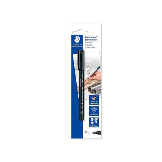 Rotulador Staedtler Lumocolor Retroproyeccion Punta De Fibrapermanente 317-9 Negro Punta Media Redonda 0.8-1 Mm