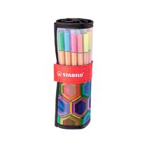 Rotulador Stabilo Punta De Fibra Point 88 Art Estuche Rollerset De 25 Unidades Colores Surtidos
