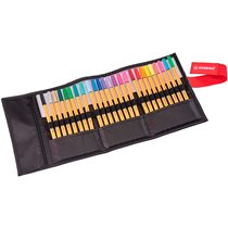 Rotulador Stabilo Punta De Fibra Point 88 Art Estuche Rollerset De 25 Unidades Colores Surtidos