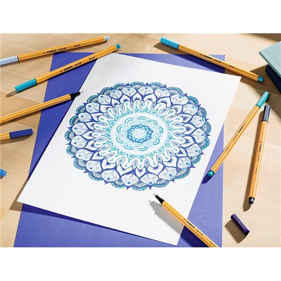 Rotulador Stabilo Punta De Fibra Point 88 Art Estuche Rollerset De 25 Unidades Colores Surtidos