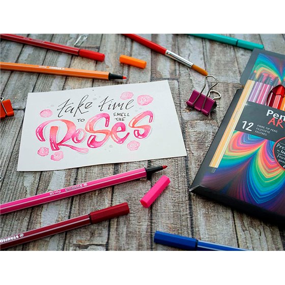 Rotulador Stabilo Acuarelable Pen 68 Estuche Carton De 18 Unidades Colores Surtidos