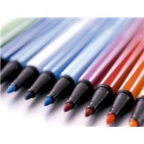 Rotulador Stabilo Punta De Fibra Pen 68 Color Parade Estuche De 20 Unidades Colores Surtidos
