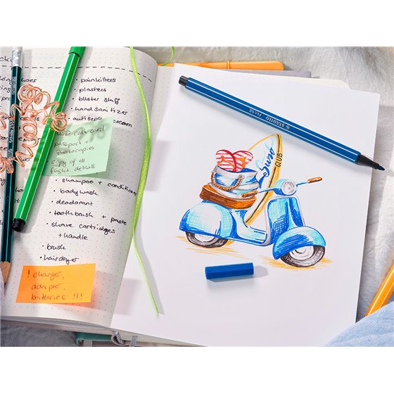 Rotulador Stabilo Acuarelable Pen 68 Naranja 1 Mm