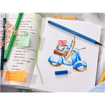 Rotulador Stabilo Acuarelable Pen 68 Azul Oscuro 1 Mm