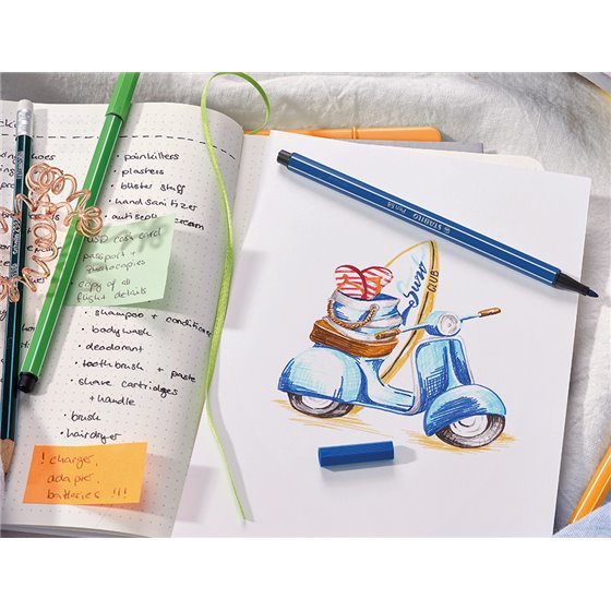 Rotulador Stabilo Acuarelable Pen 68 Bermellon 1 Mm