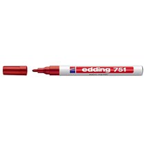 Rotulador Edding Punta Fibra 751 Rojo Punta Redonda 1-2 Mm
