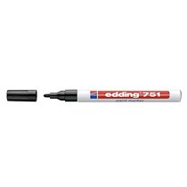 Rotulador Edding Punta Fibra 751 Negro Punta Redonda 1-2 Mm
