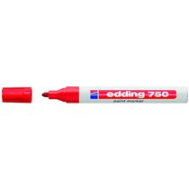Rotulador Edding Punta Fibra 750 Rojo Punta Redonda 2-4 Mm
