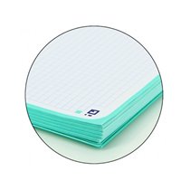 Recambio Color 1 Oxford Din A4+ 80 Hojas 90 Gr Cuadro 5 Mm 4 Taladros Color Ice Mint