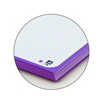 Recambio Color 1 Oxford Din A4+ 80 Hojas 90 Gr Cuadro 5 Mm 4 Taladros Color Malva