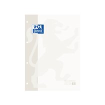 Recambio Color Oxford Din A4 80 Hojas Cuadro 5 Mm 4 Taladros Blanco