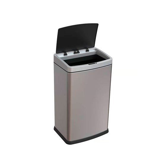 Papelera Metalica Q-Connect Con Sensor Automatico Capacidad 30 Litros 500X240X330 Mm