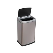 Papelera Metalica Q-Connect Con Sensor Automatico Capacidad 30 Litros 500X240X330 Mm
