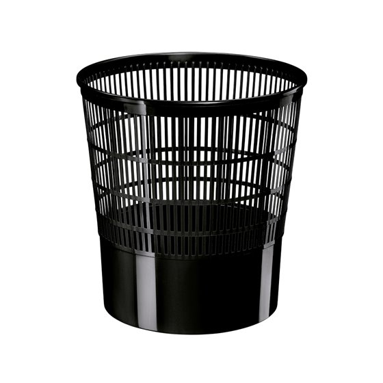 Papelera Plastico Cep Ecoline Rejilla Negra 16 Litros 30X30X31,7 Cm