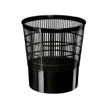 Papelera Plastico Cep Ecoline Rejilla Negra 16 Litros 30X30X31,7 Cm