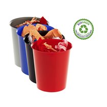 Papelera Plastico Archivo 2000 Ecogreen 100% Reciclada 18 Litros Color Rojo 290X310