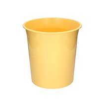 Papelera Plastico Q-Connect Amarillo Pastel Opaco 13 Litros 275X285 Mm