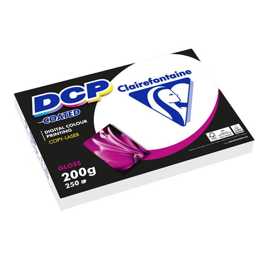 Papel Fotocopiadora Color Dcp Coated Glossy Din A4 200 Gramos Paquete 250 Hojas